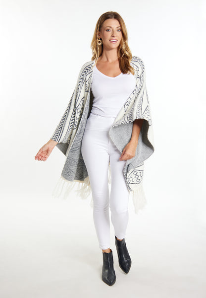 usha FESTIVAL women's knit poncho