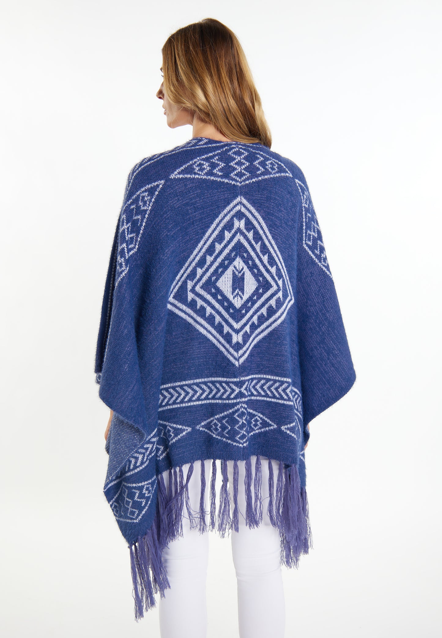 usha FESTIVAL women's knit poncho