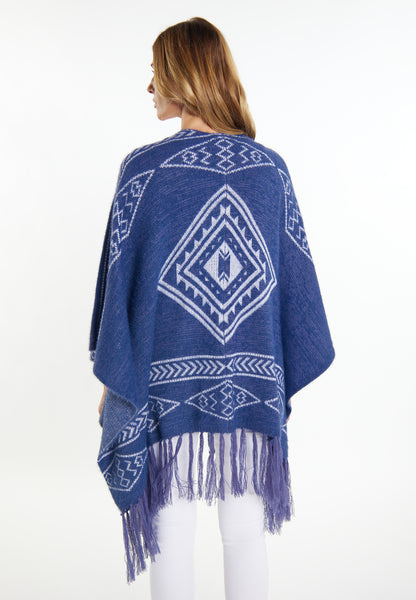usha FESTIVAL women's knit poncho