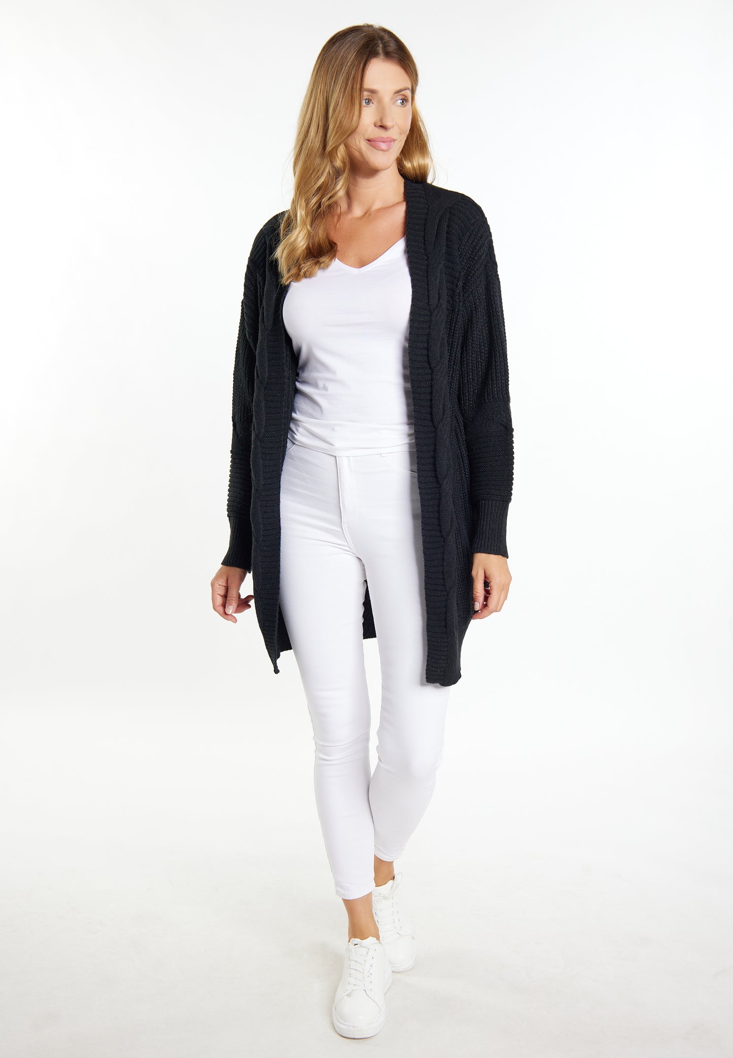 usha WHITE LABEL women's long cardigan