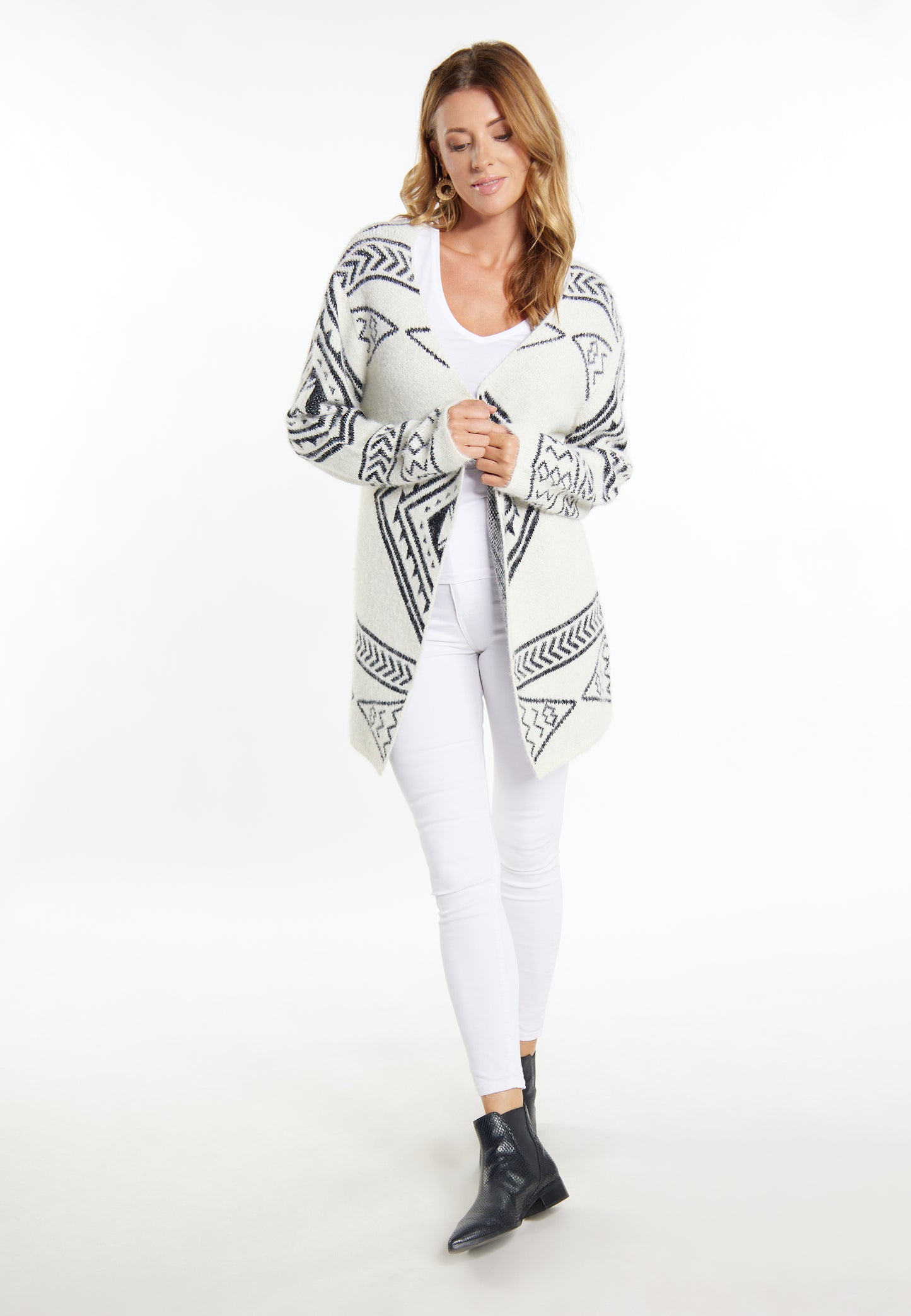 usha FESTIVAL women's knit cardigan