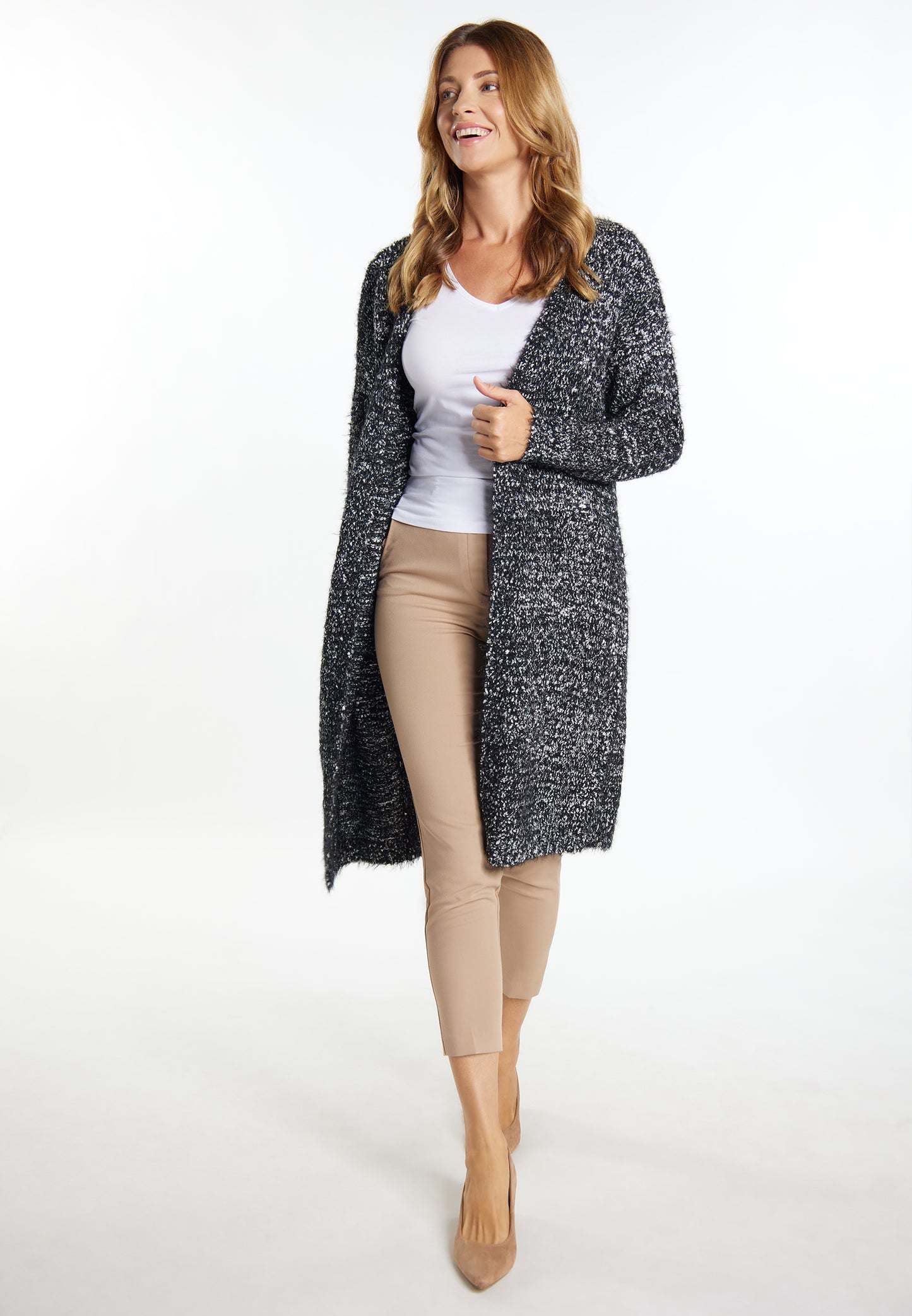 usha women's knit coat