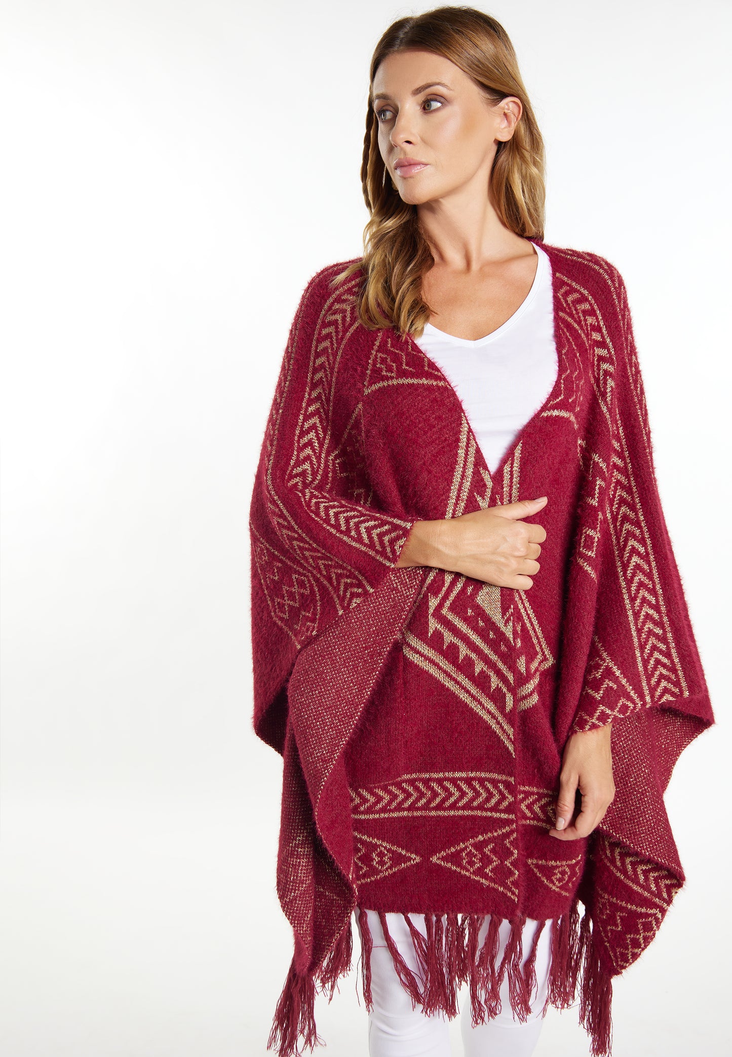 usha FESTIVAL women's knit cape