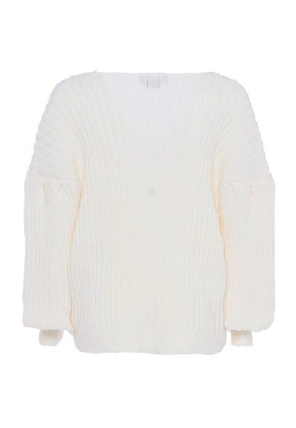 faina damski sweter dzianinowy z cekinami