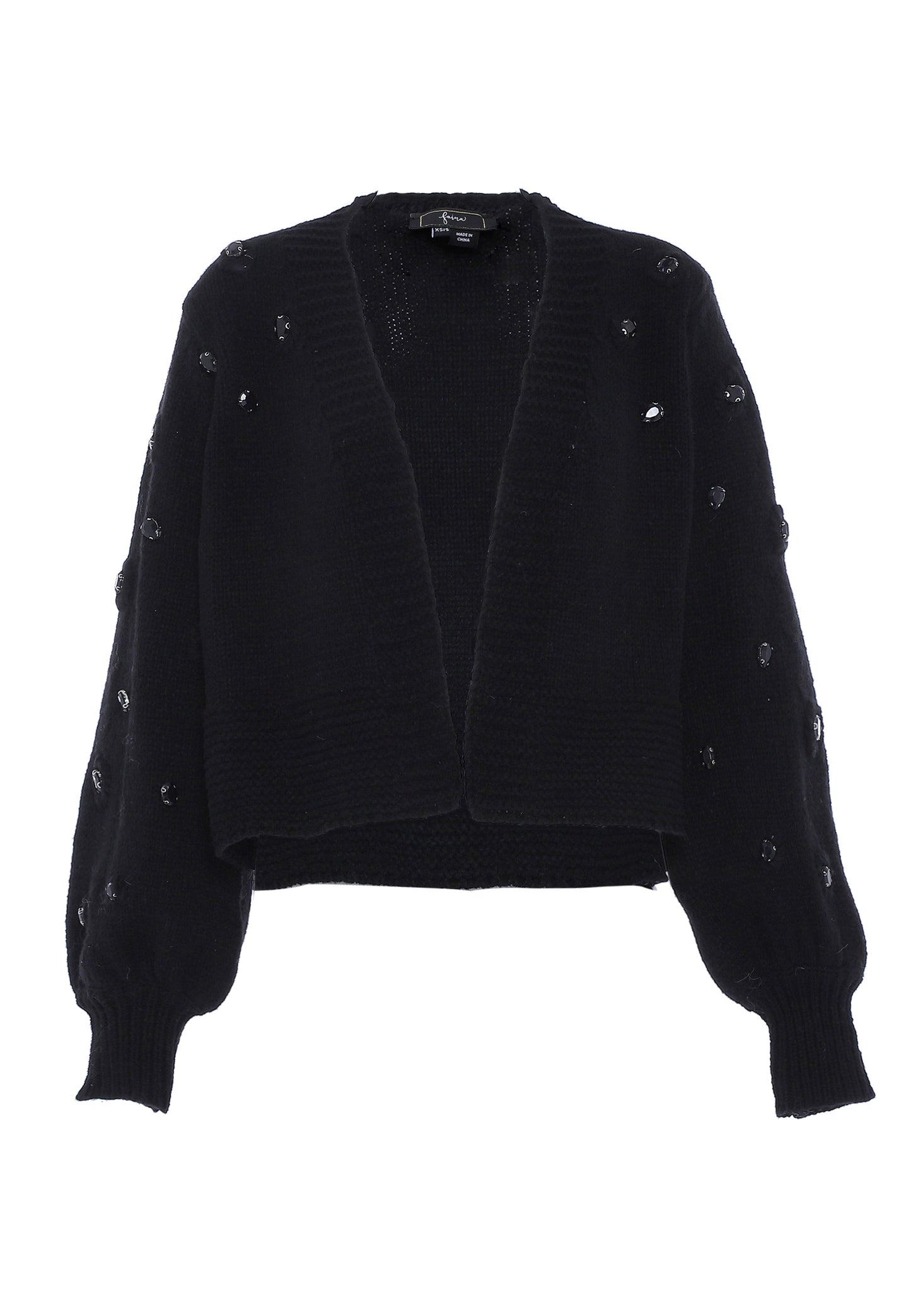 faina women's cardigan with rhinestone