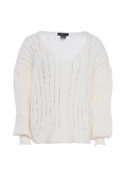faina Women's Knitted Sweater With Sequin