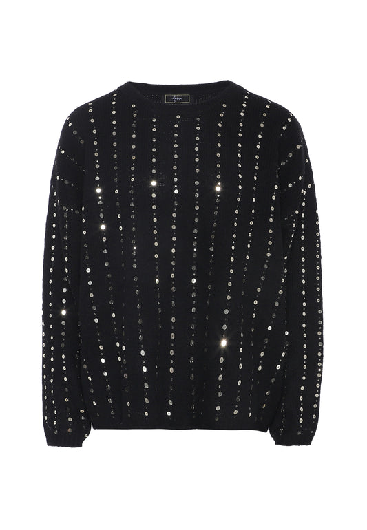 faina women's knitted sweater with sequin
