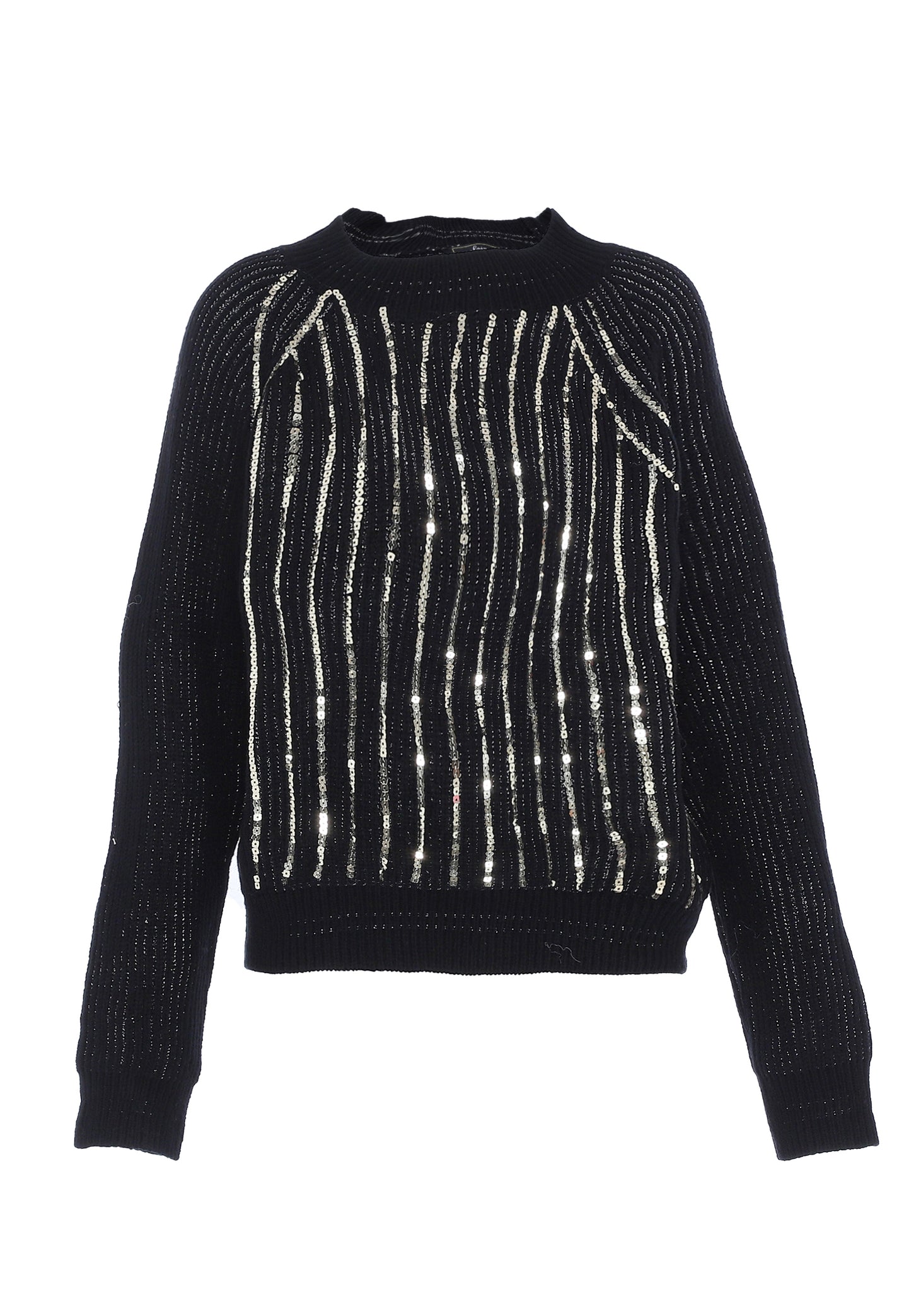 faina damski sweter dzianinowy z cekinami