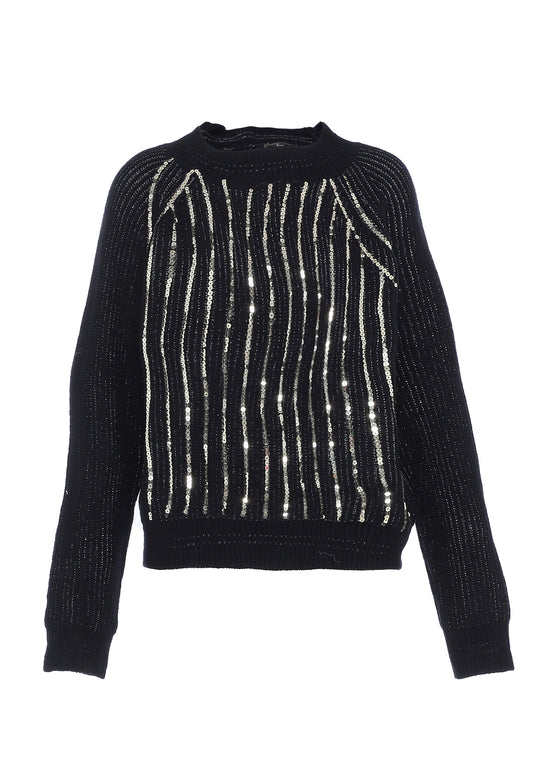 faina women's knitted sweater with sequin