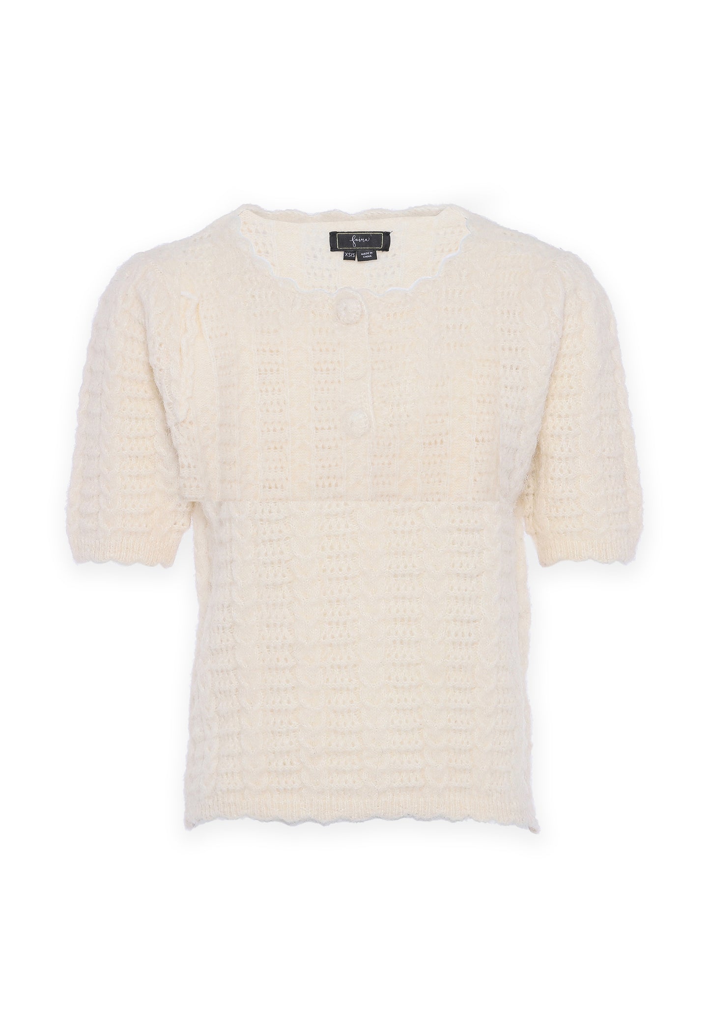 faina damski sweter z kr�tkim r�kawem