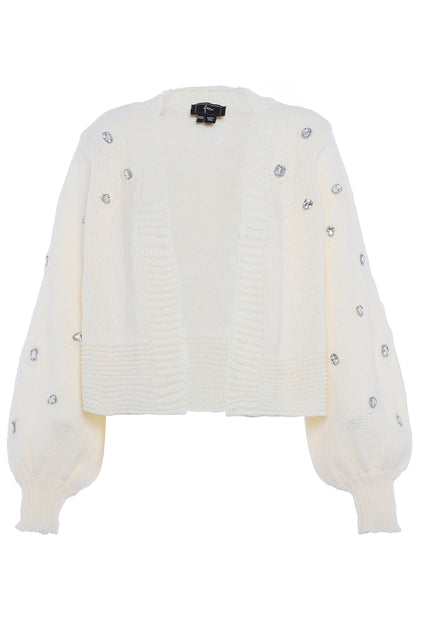 faina Women's Cardigan With Rhinestone