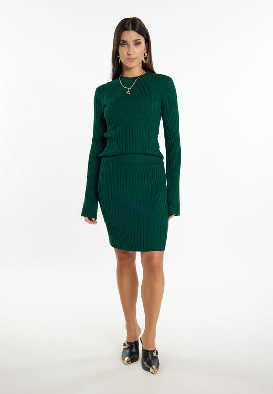 faina women's skirt with a ribbed knit look