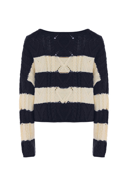 DreiMaster Vintage women's sweater with stripe