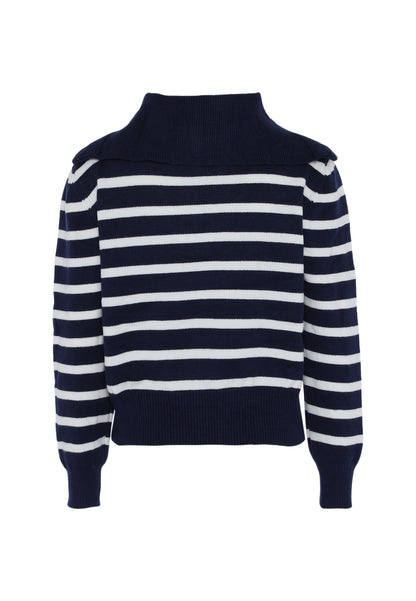 DreiMaster Maritim women's sweater with stripe