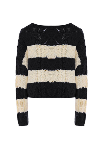 DreiMaster Vintage women's sweater with stripe