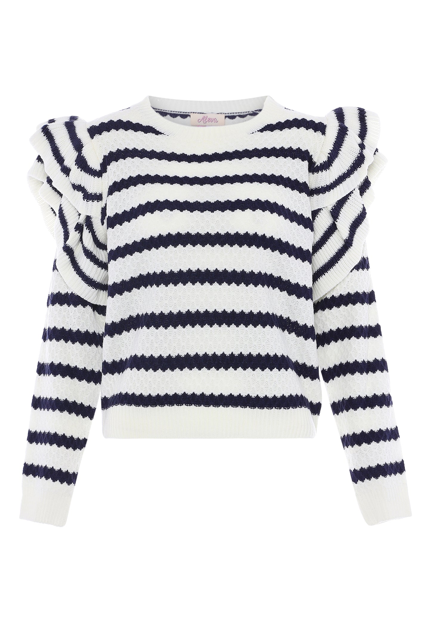 DreiMaster Vintage women's sweater with ruffle