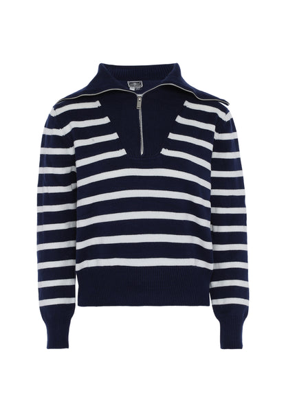 DreiMaster Maritim women's sweater with stripe