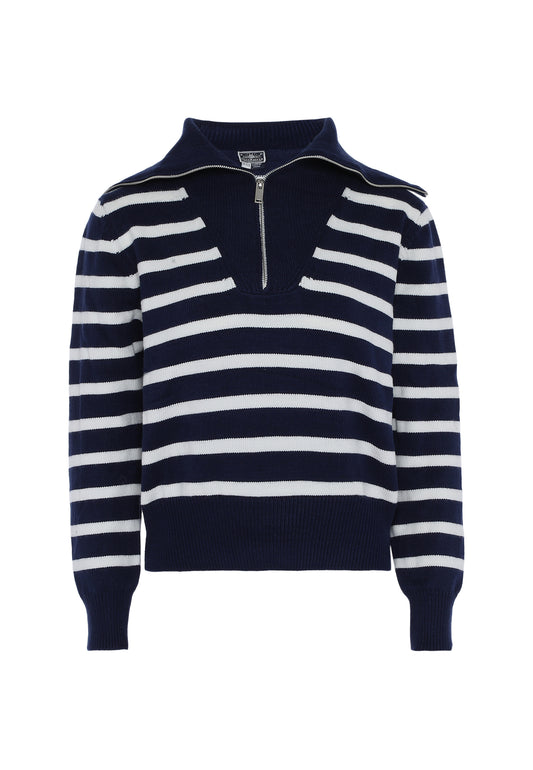 DreiMaster Maritim women's sweater with stripe