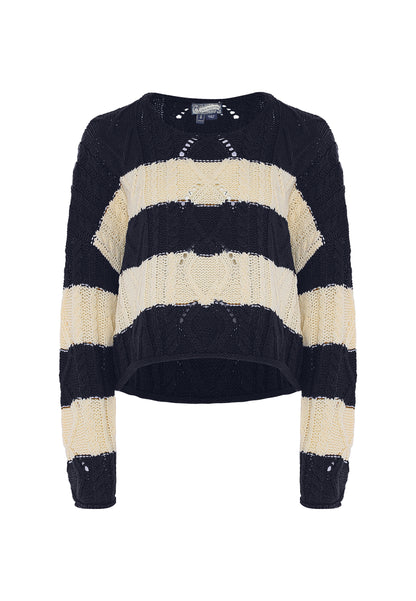 DreiMaster Vintage women's sweater with stripe