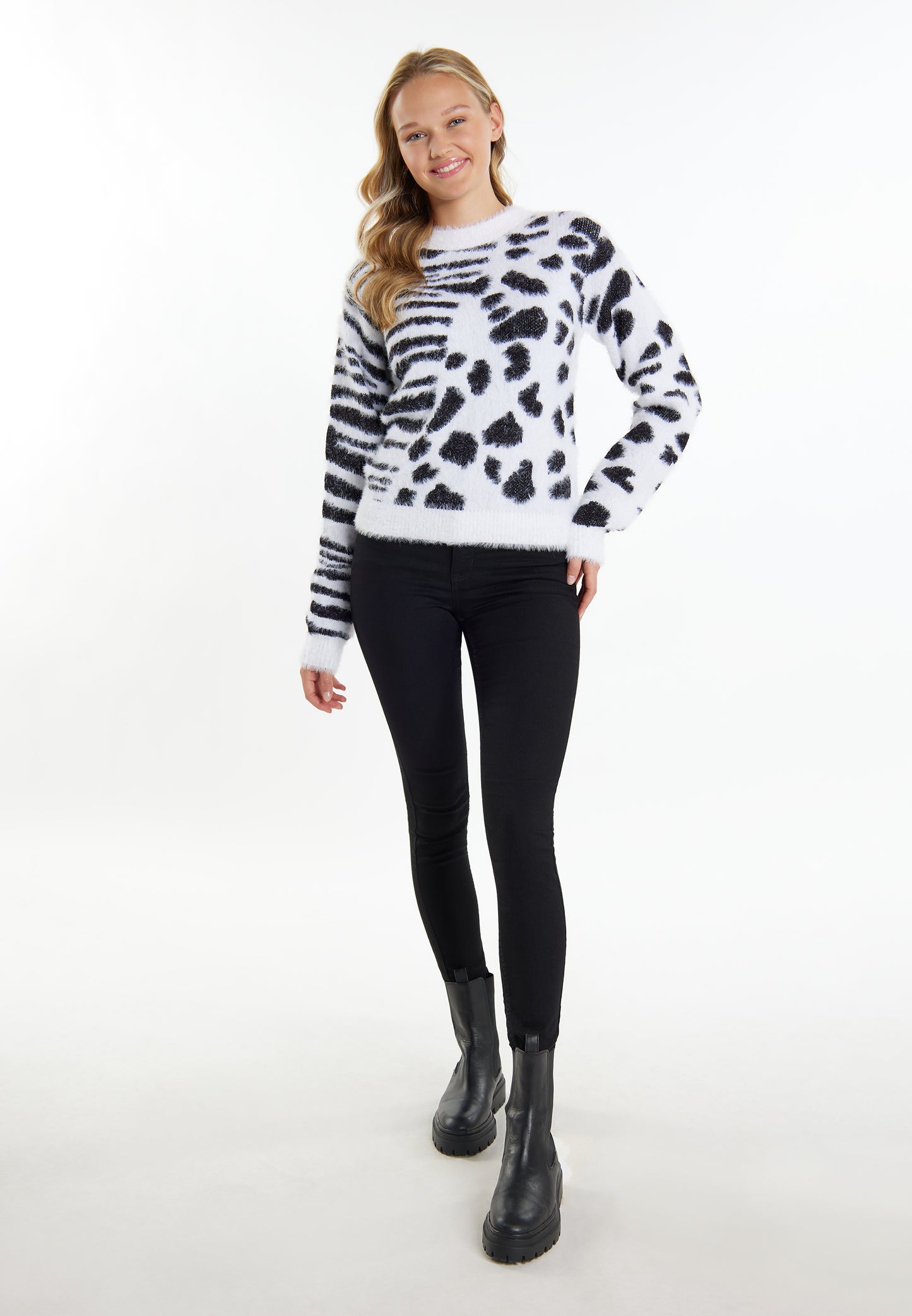 myMo damski sweter z dzianiny
