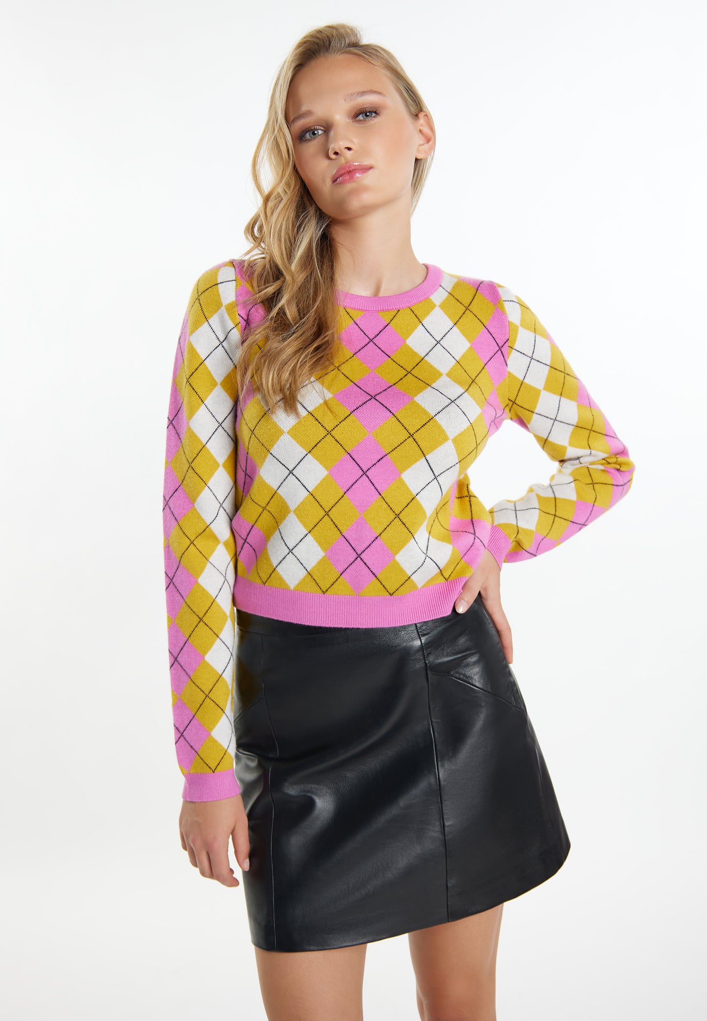 myMo ROCKS damski sweter z dzianiny
