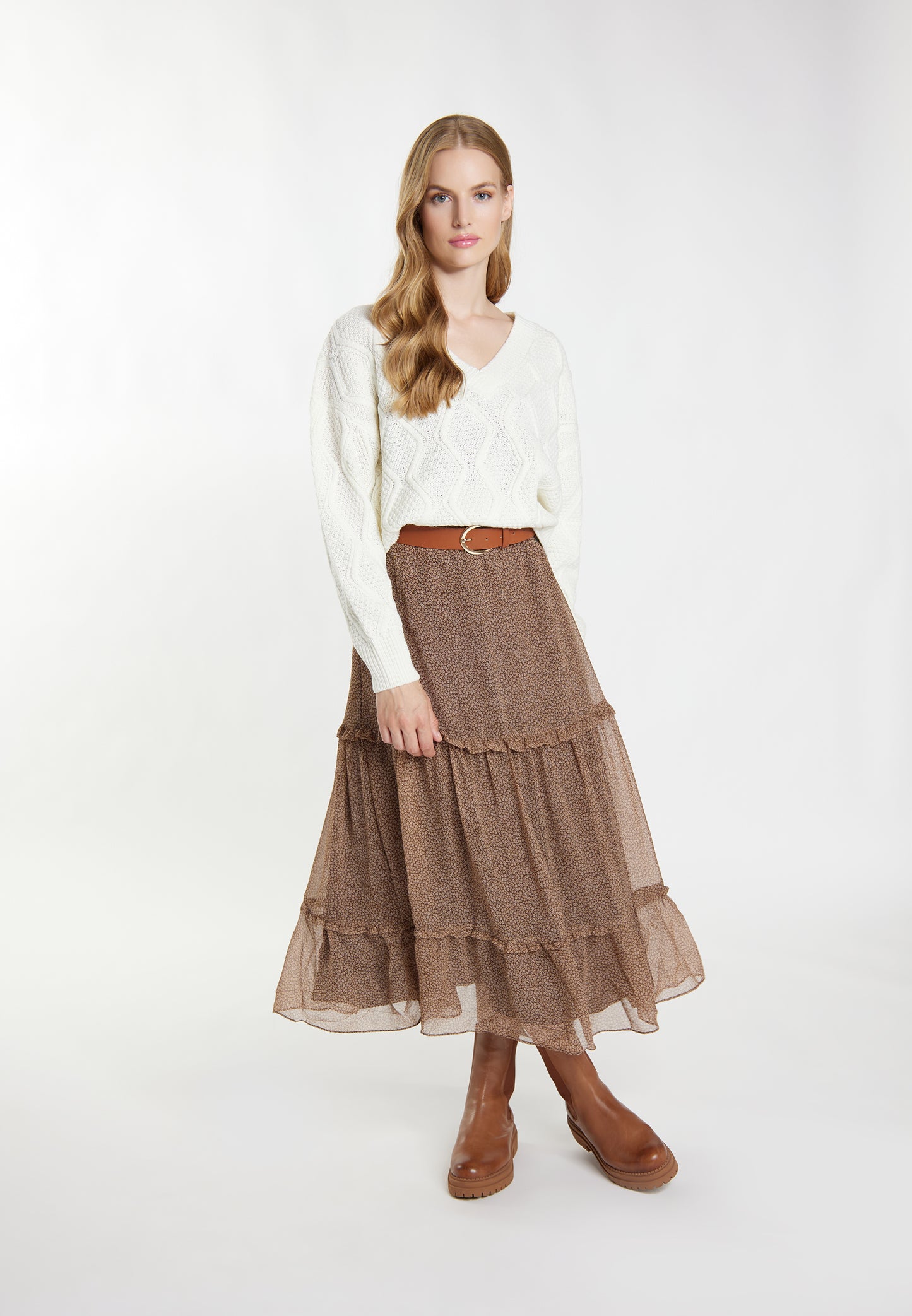 DreiMaster Vintage damski sweter dzianinowy