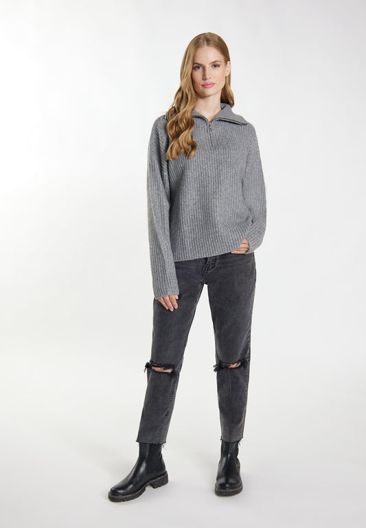 DreiMaster Vintage women's rib knit troyer