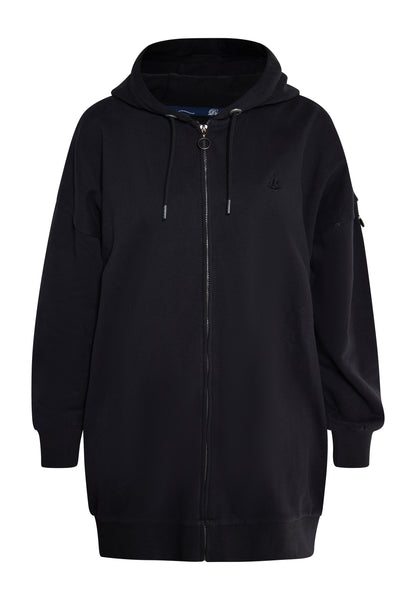 DreiMaster Vintage women's long sweat hooded jacket