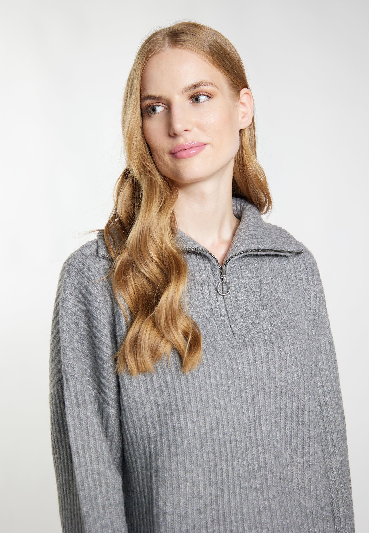 DreiMaster Vintage women's rib knit troyer