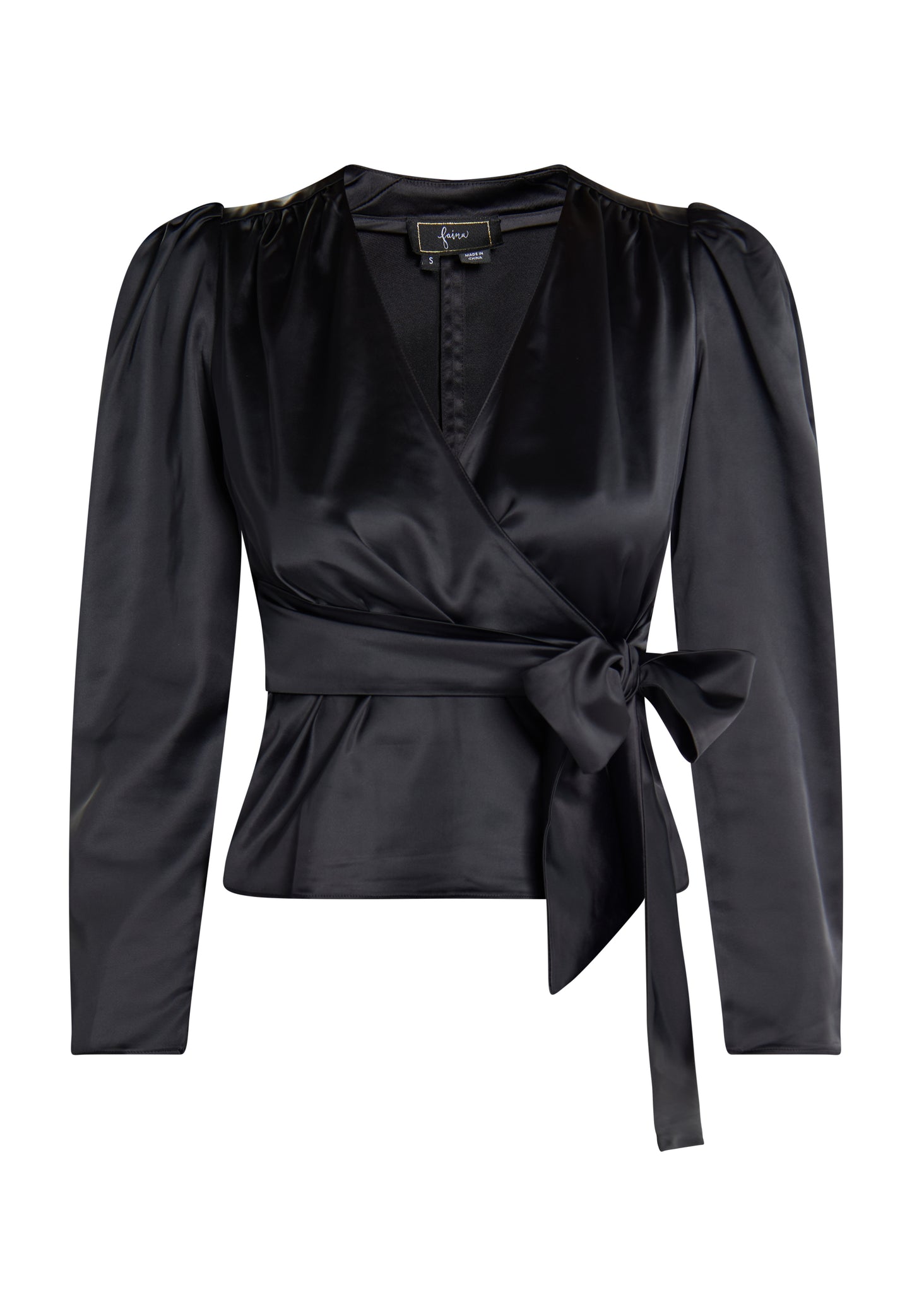 faina women's wrap blouse