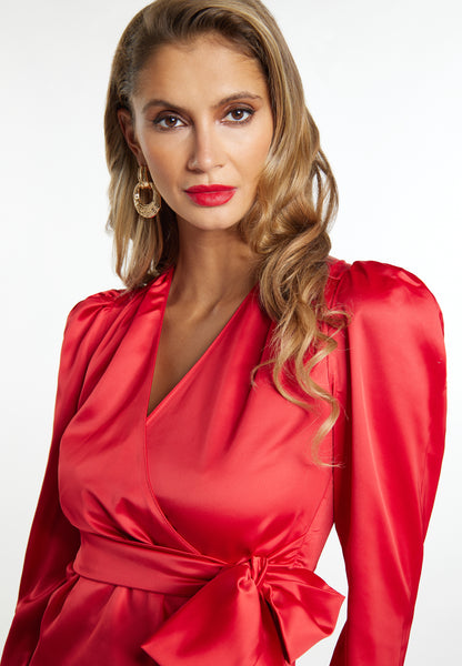 faina women's wrap blouse