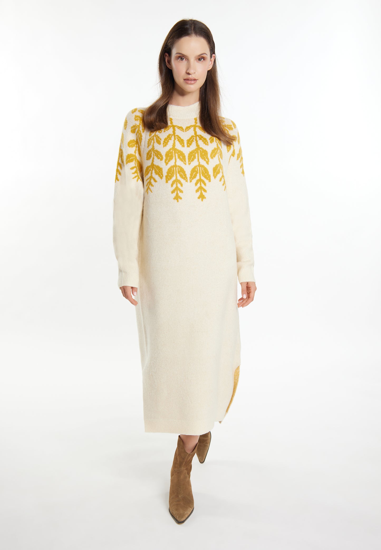 usha women's maxi knit dress