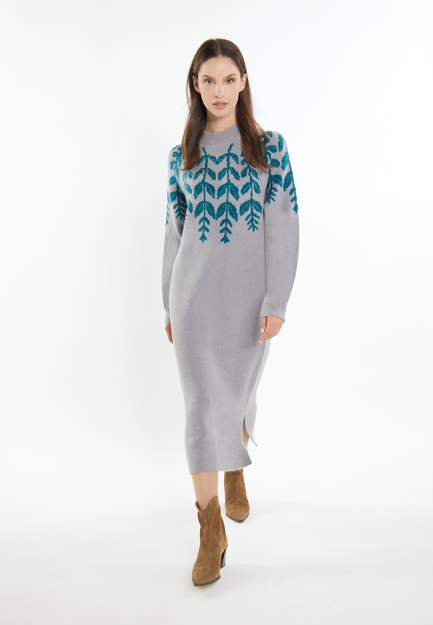 usha women's maxi knit dress