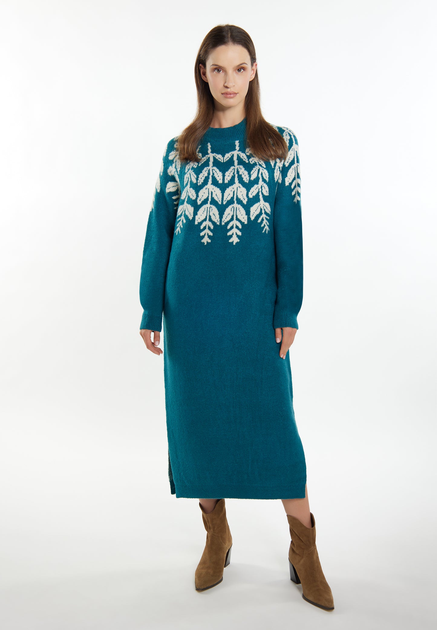 usha women's maxi knit dress