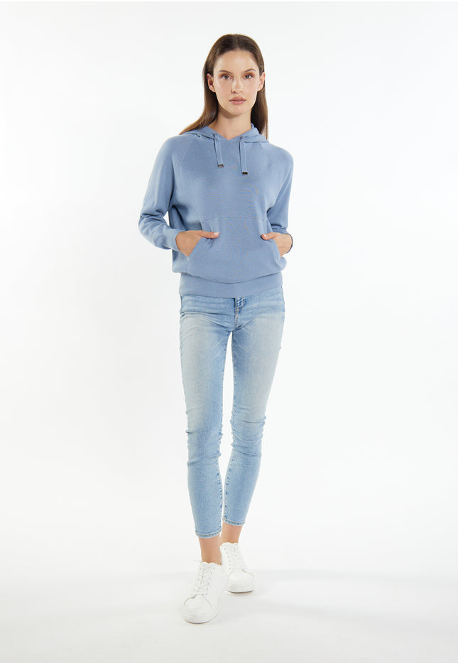 usha BLUE Bluza z kapturem damska