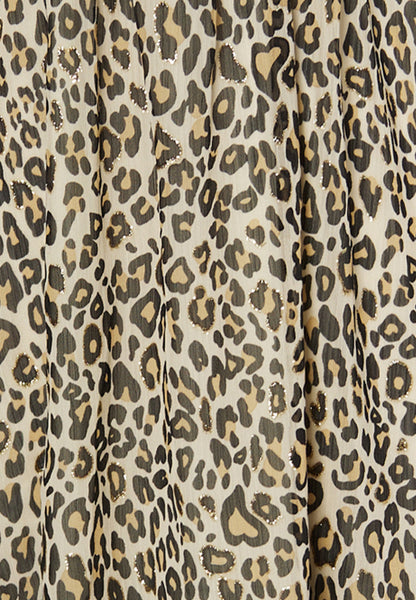 faina women's mini dress with leopard print