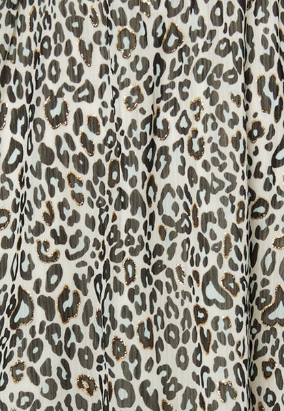 faina women's mini dress with leopard print