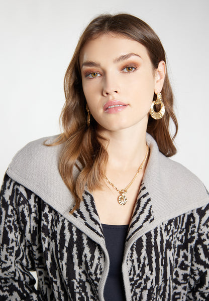 faina women's knit cardigan