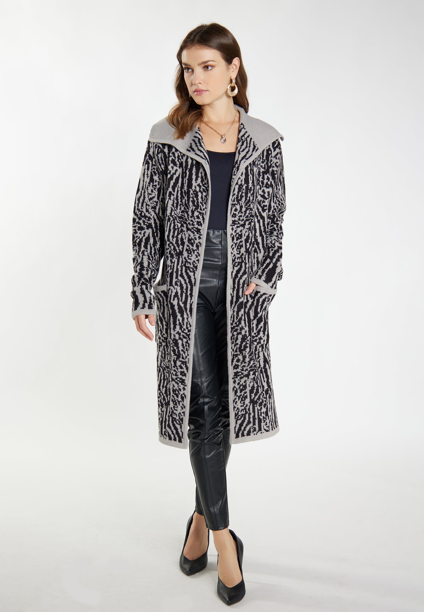 faina women's knit cardigan
