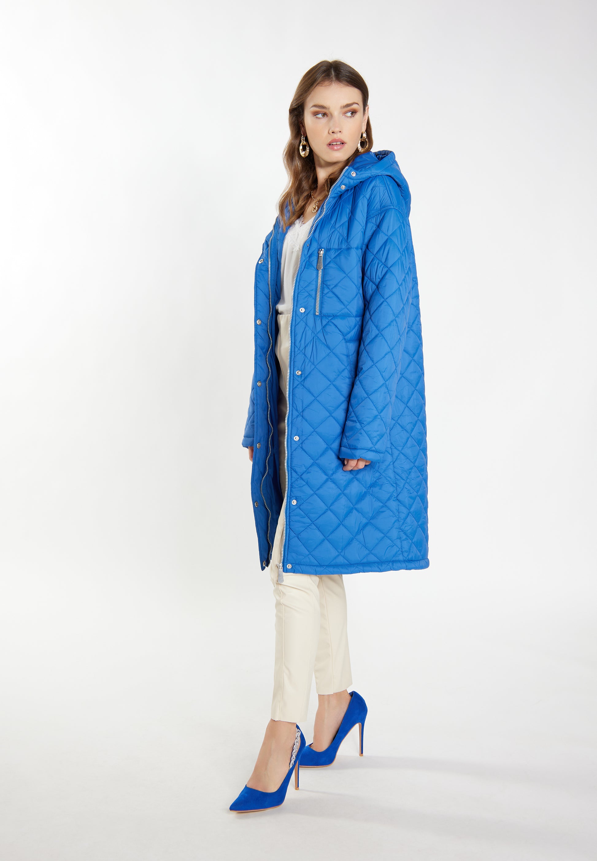 faina women's light quilted coat
