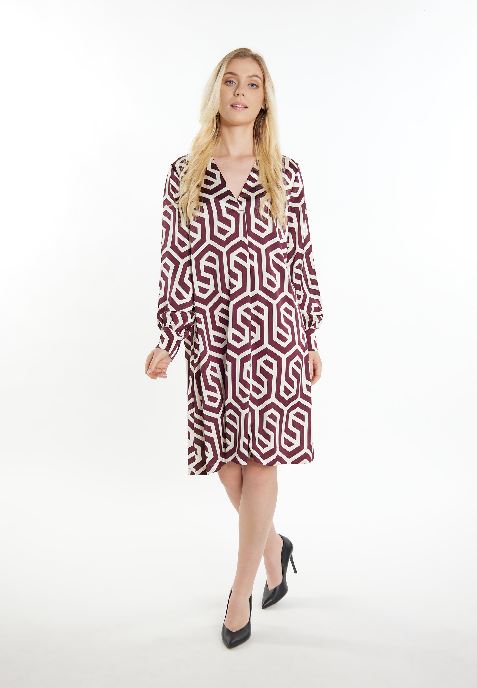 DreiMaster Klassik damska sukienka midi