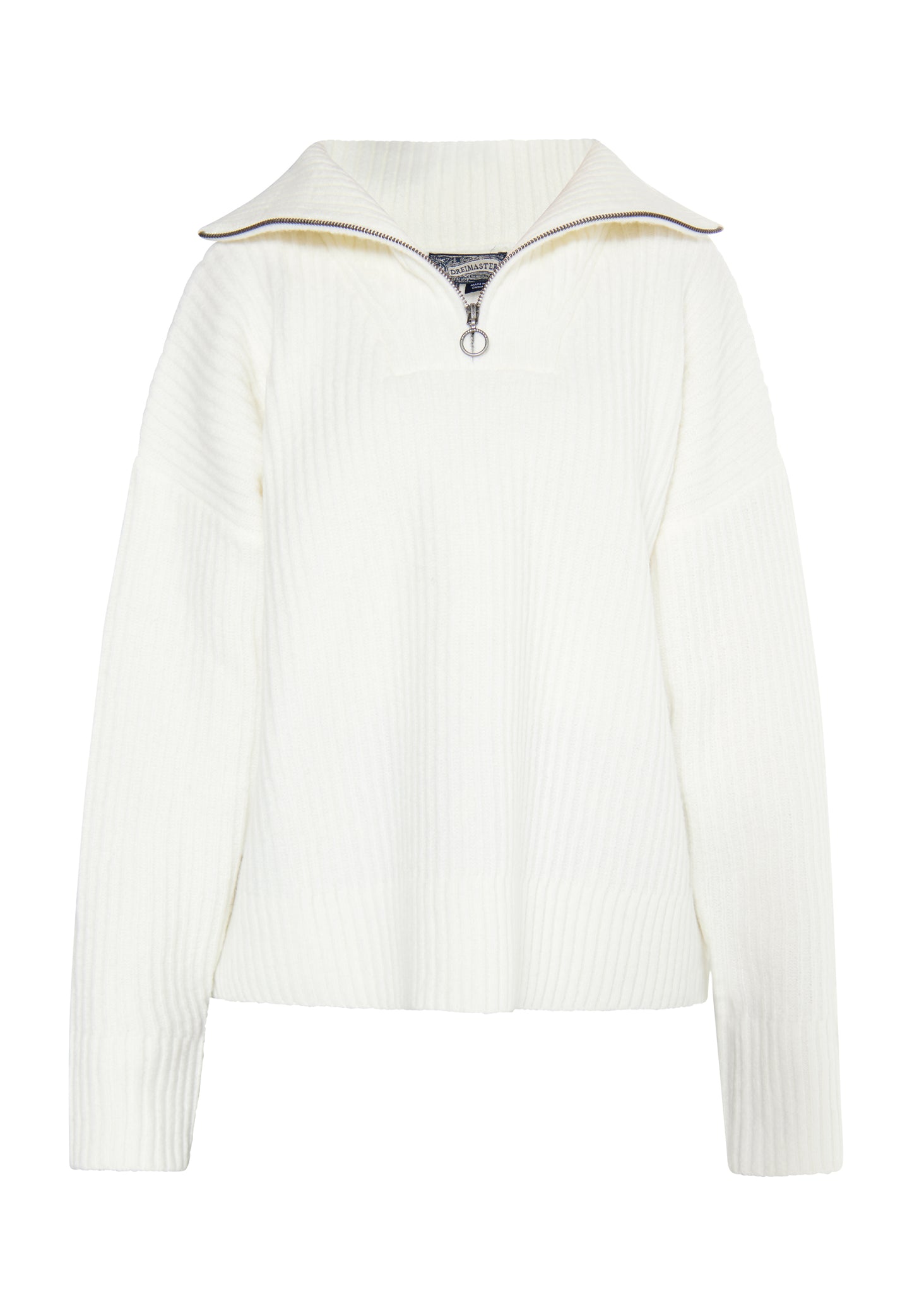 DreiMaster Vintage women's rib knit troyer