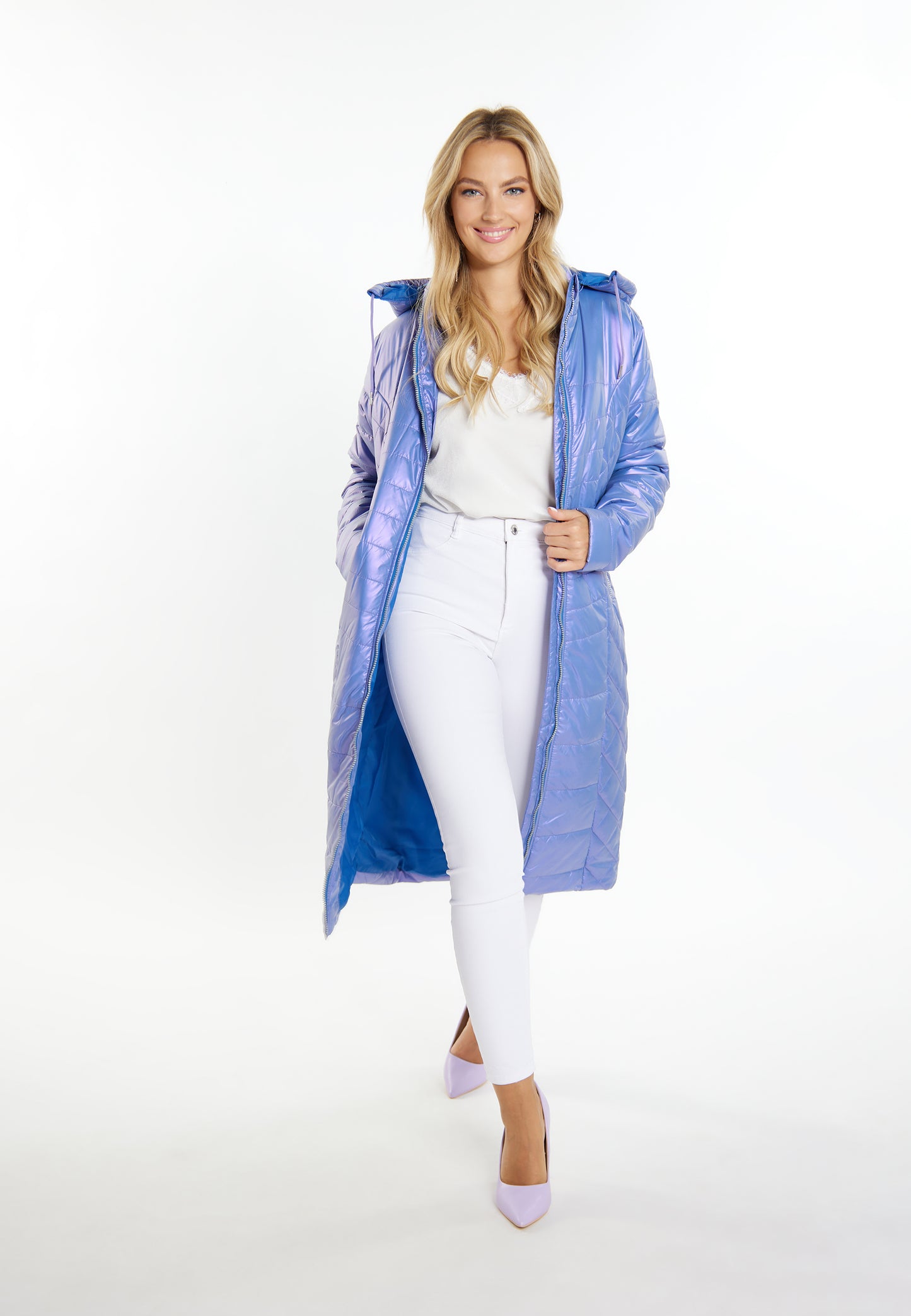 faina women's light quilted coat