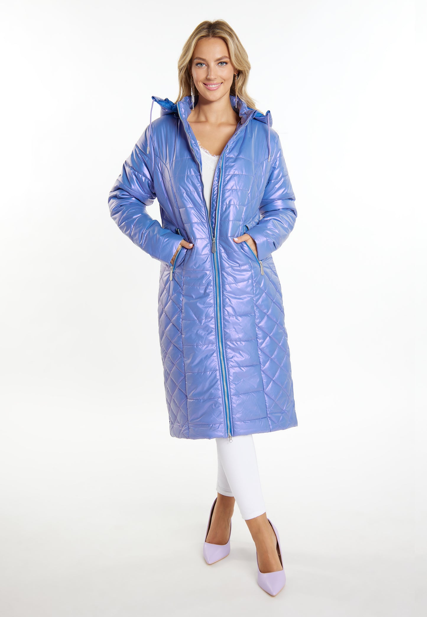 faina women's light quilted coat
