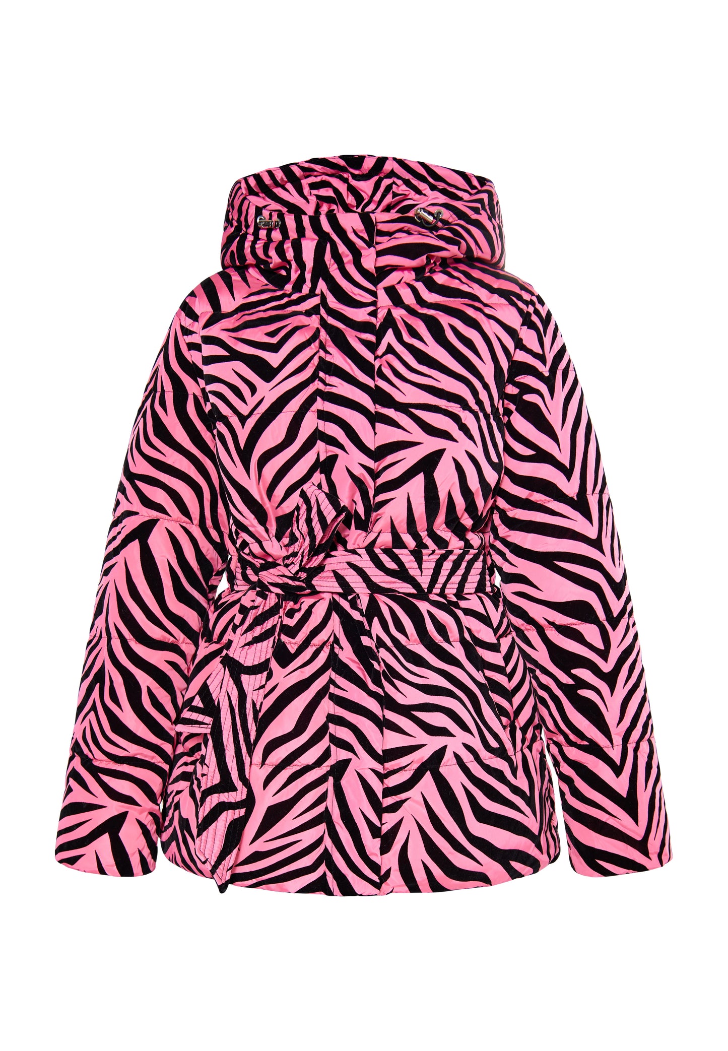 faina women's zebra print quilted jacket