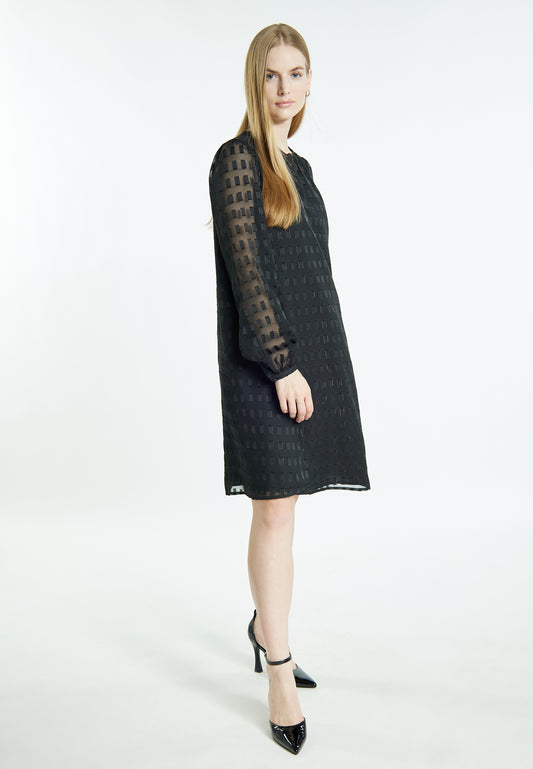 DreiMaster Klassik women's Midi dress with glitter