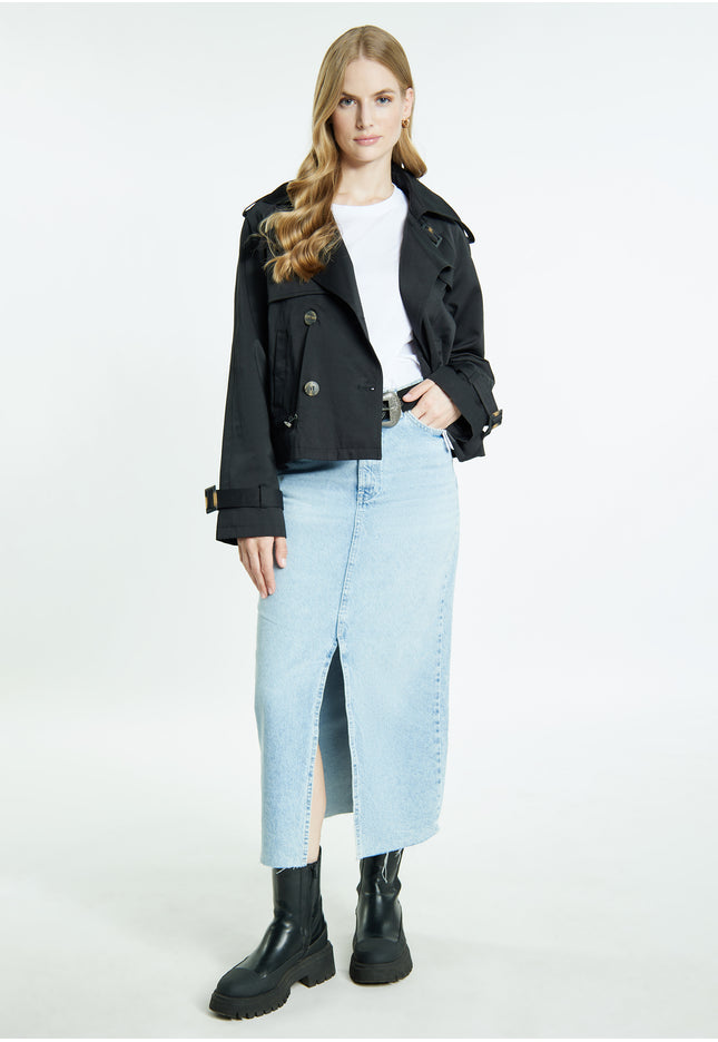 DreiMaster Vintage Women's Short Trench Jacket