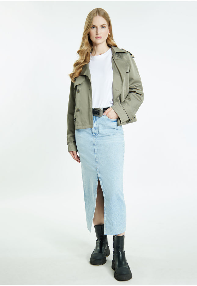 DreiMaster Vintage Women's Short Trench Jacket