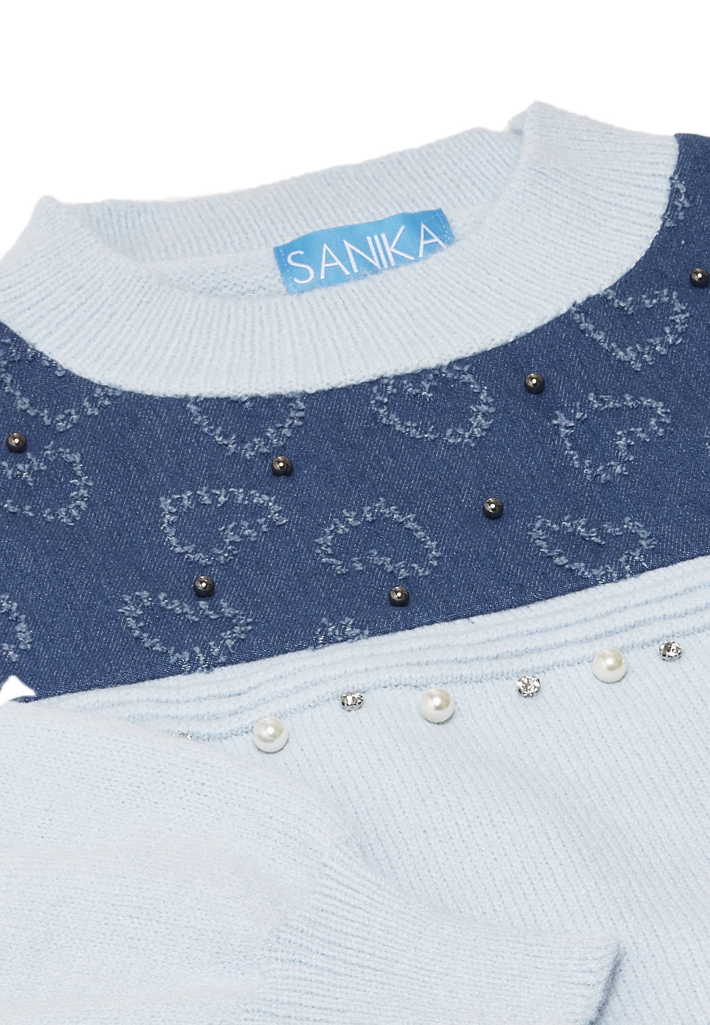 SANIKA damski sweter dzianinowy