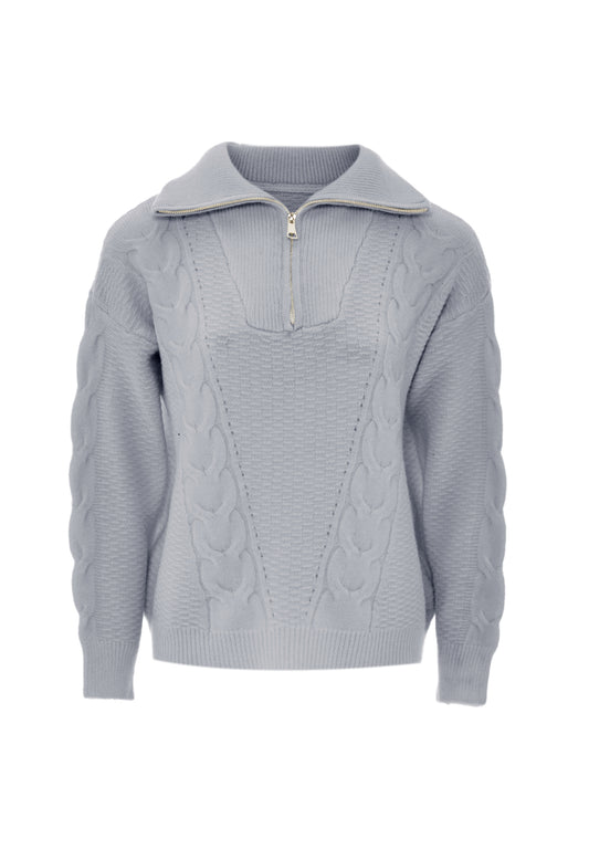 bridgeport damski sweter z dzianiny